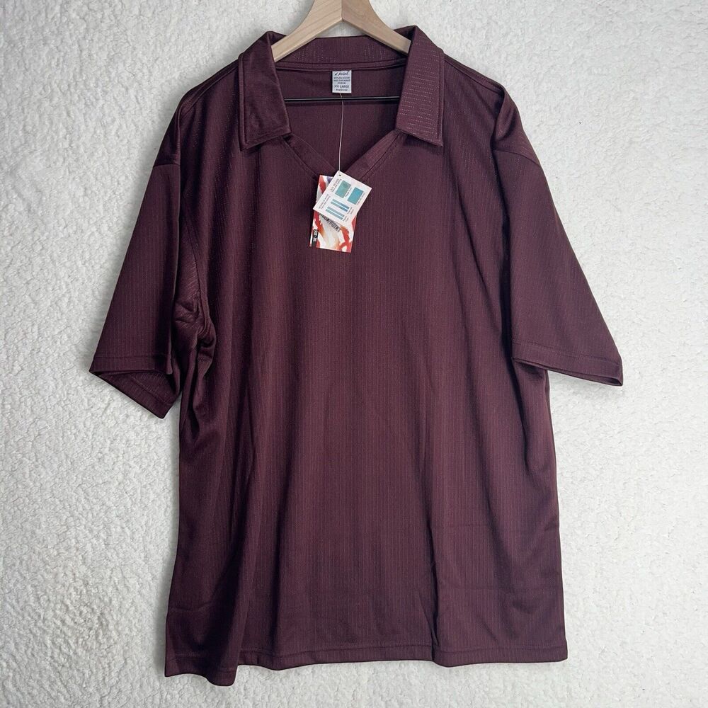 Check Point V Neck Polo Shirt Size 2XL
